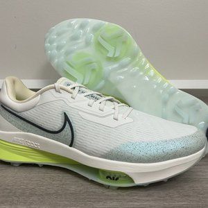 Nike Air Zoom Infinity Tour NXT% Golf Cleat Shoes White Green | Men's Size 9 NEW